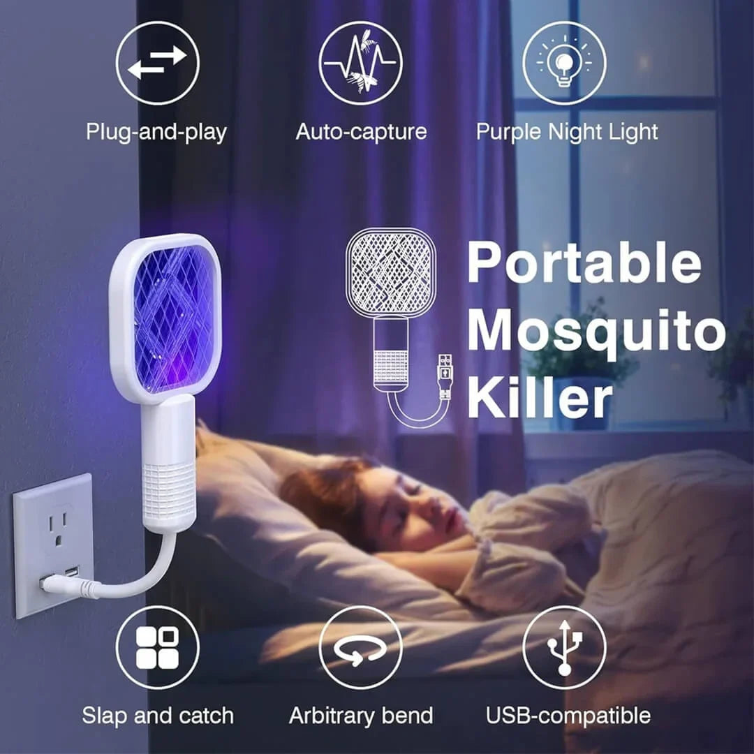 Mini USB Electric Mosquito Racket, Rechargeable