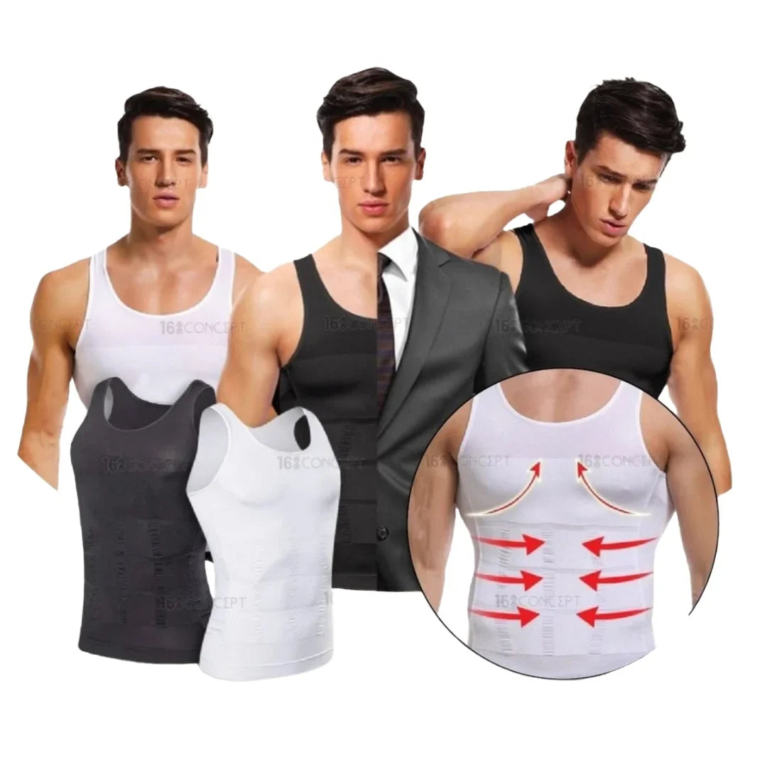 Slim and Lift Men's Body Shaper – Compression Vest