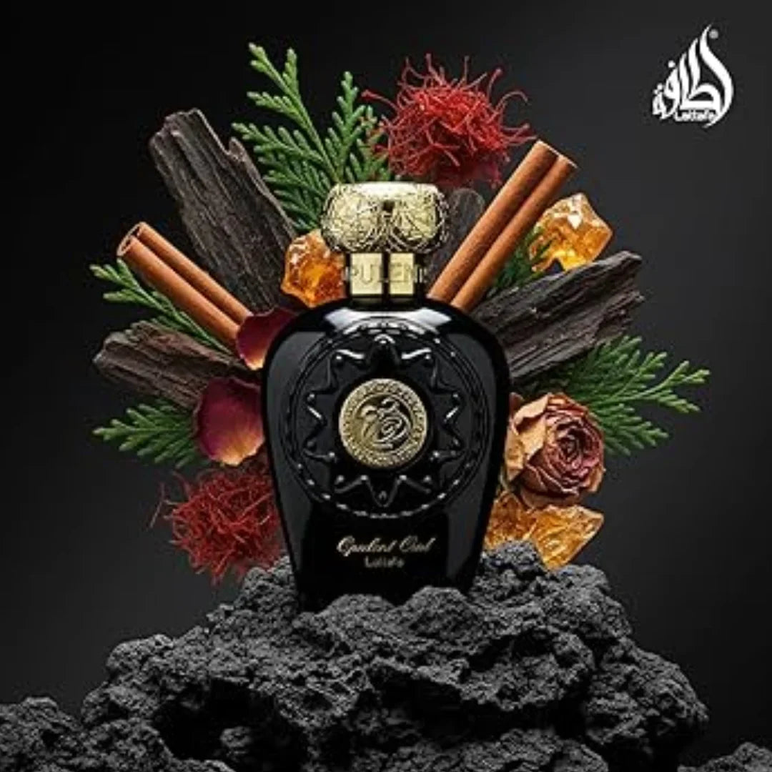 Lattafa Opulent Oud Eau De Parfum 100ml – Long Lasting Rich Oriental Unisex Fragrance for Men